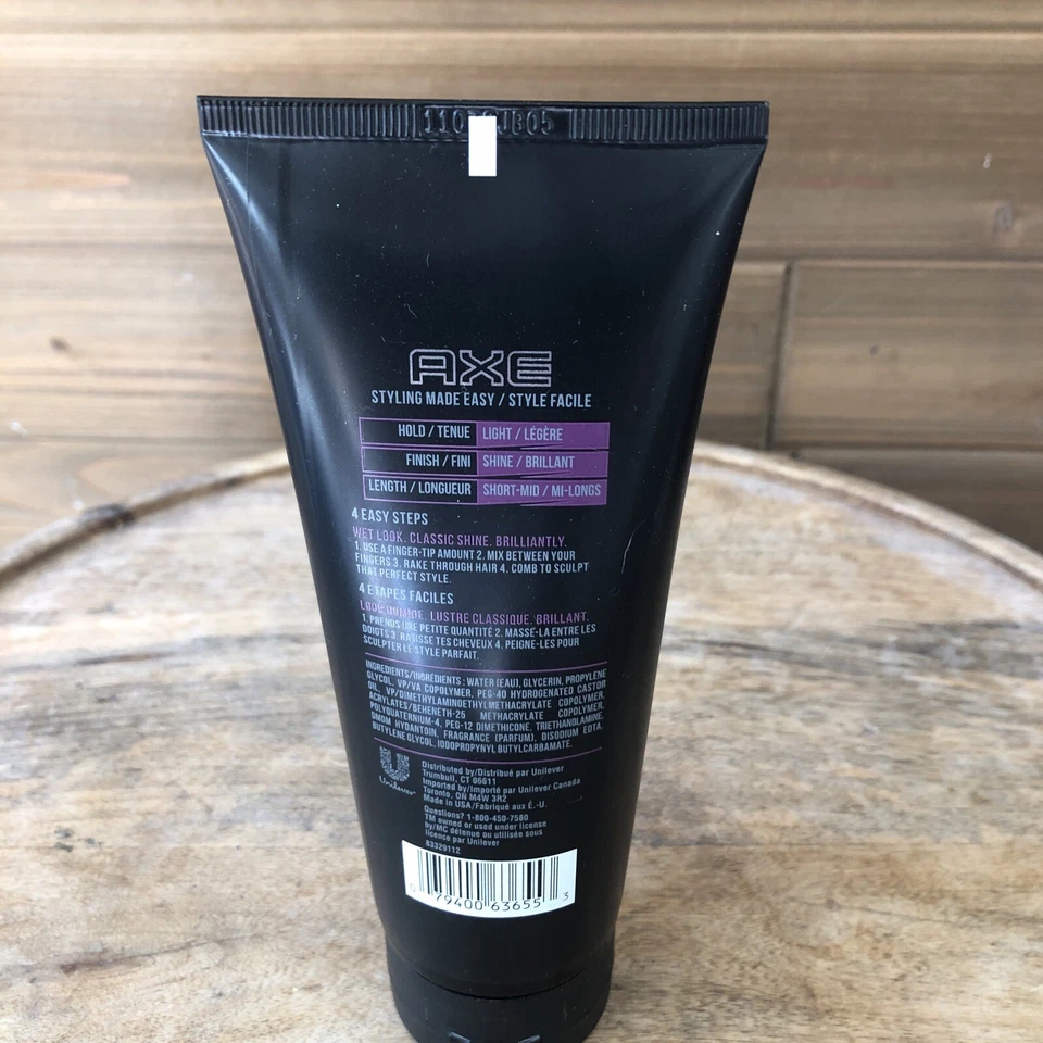 Gel de alto brillo AXE Signature Clean Cut Look, 6 oz, sujeción ligera, acabado brillante Foto 4 de 4