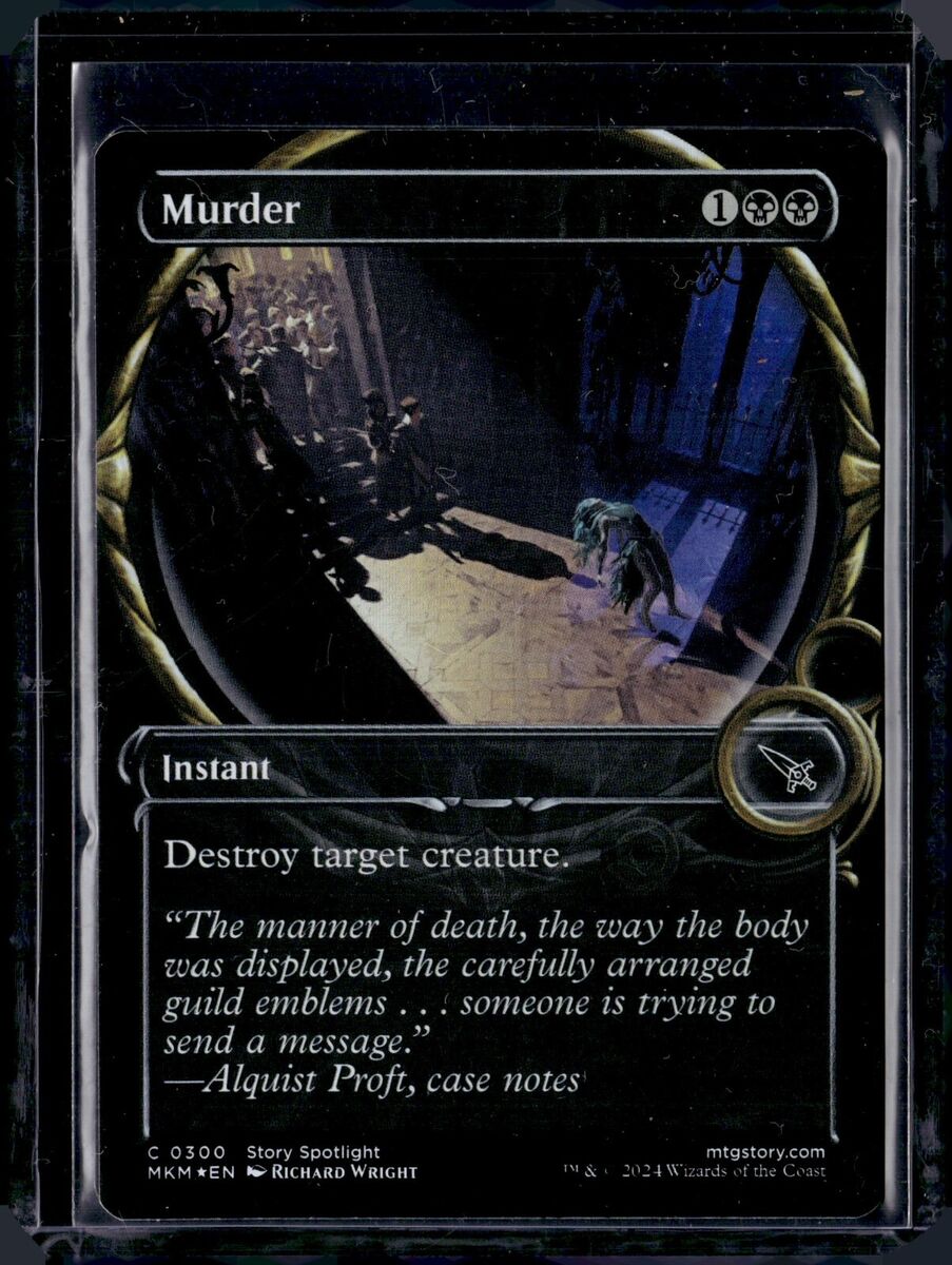 Murder - 300 - Foil - MKM - MTG - Magic The Gathering | eBay Murder - 300 - Foil - MKM - MTG - Magic The Gathering | eBay