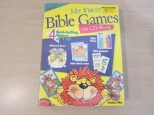 VINTAGE MY FIRST BIBLE GAMES, PC/MAC, BINGO/DOMINOES/MATCH/BIBLELAND, FREE S H