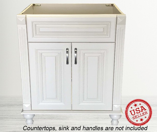 35 35 In W X 18 03 In D Modern Birch Wood Veneer Vanity Base Only In Coffee For Sale Online Ebay