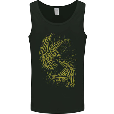 The Viking Raven Symbol Odin Ragnar Tribal Mens Vest Tank Top