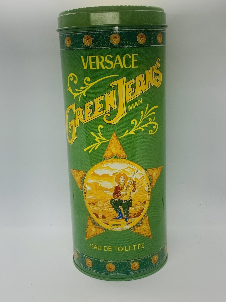 Versace Green Jeans Giant Storage Display Tin Facice Dummy Rare 12