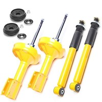 4X Sport-StoßDÄMpfer Gasdruck Vorne Hinten + Domlager VA - Renault Clio 2; 58MM
