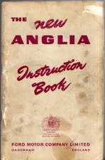Ford Anglia 100E 1953-1959 UK Market Factory Owner's Handbook Standard & De Luxe