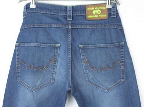 MOODS OF NORWAY Men Spending Pants Straight Leg Stretch Jeans Size W33 L32 - Picture 5 of 9