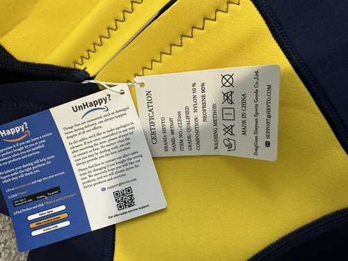 NEW! Hevto wetsuits kids and youth 3mm neoprene full surfing swimming suits. - Picture 3 of 6