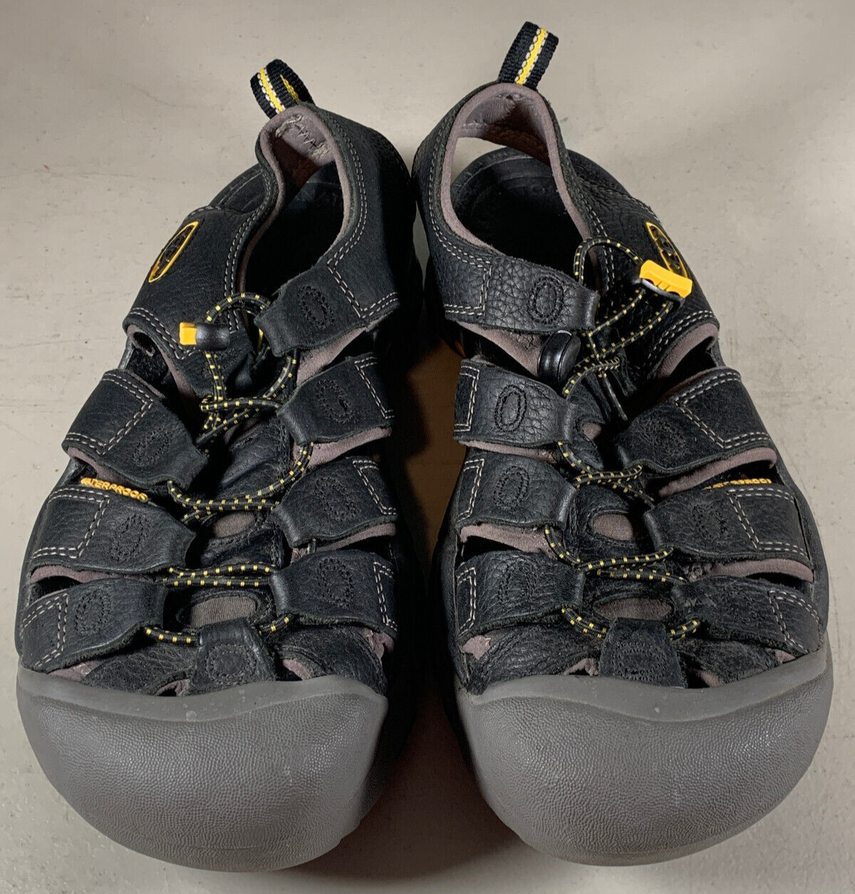 Sandali neri da trekking all'aperto Keen Newport H2 da uomo taglia 9 impermeabili