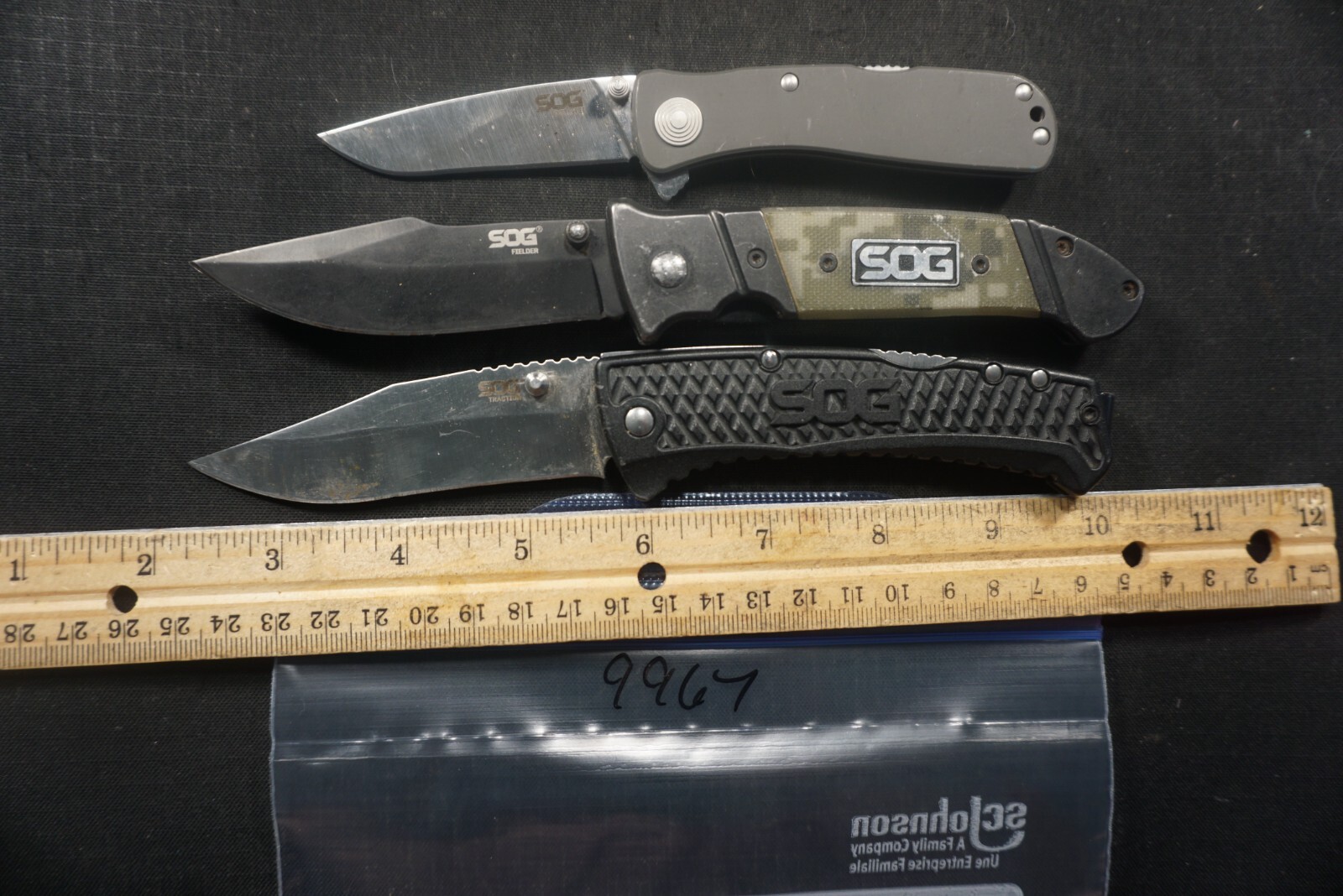 9967 Three SOG pocket knives eBay