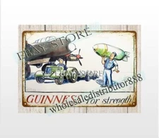 Irish stout beer 1946 bomb man cave dinning tin sign home plaques