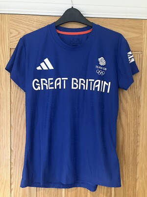 T-shirt Team GB Olympique - Bleu - Taille L - Unisexe - Coton