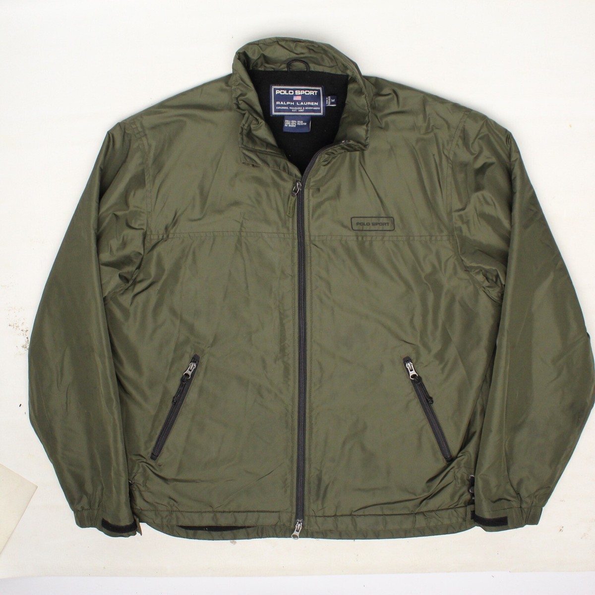 Polo Sport Ralph Lauren Jacket Mens M Olive Green Nylon Polo Sport Ralph Lauren Jacket Mens M Olive Green Nylon