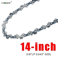 14'' Chainsaw Chain 3/8"LP-.043"-52DL For Husqvarna 120i/Ryobi/Worx WG384/KOBALT
