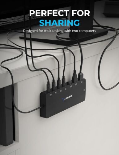 KVM Switch, peripheral sharing, Type C USB ports | dual 4K@60Hz HDMI ports - Afbeelding 6 van 7