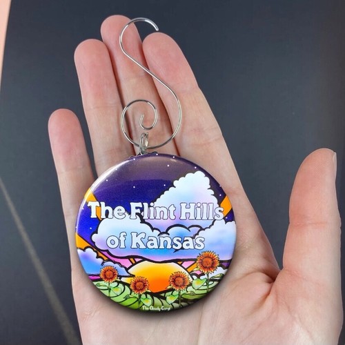 Flint Hills of Kansas Mini Ornament Handmade Holiday Stocking Stuffer Gift Decor - Picture 10 of 19