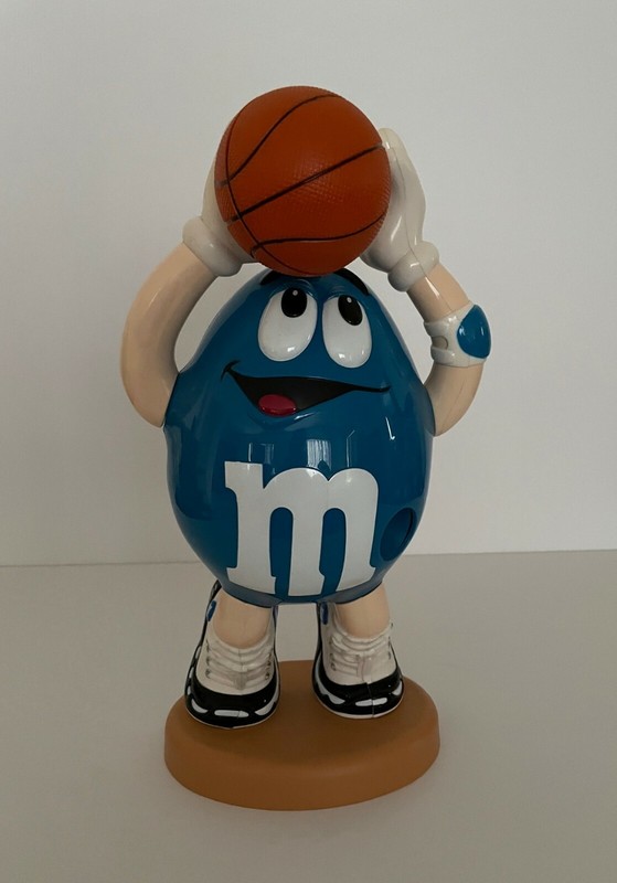 Vintage M&M's "Blue" Basketball Player Candy Dispenser
