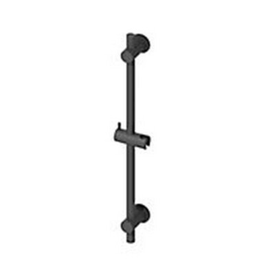 Aquadry Oria schwarz matt gerade Duschaufsteigerschiene, 78,8 cm