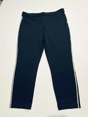 Womens Nike Dri-Fit Capri Golf Pants Tights Size Large 746708 010 Black 