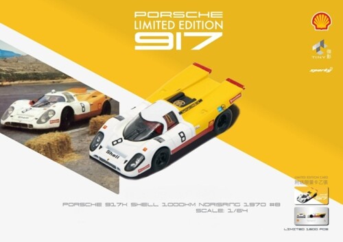TINY 1/64 PORSCHE 917K SHELL 1000KM NORISRING 1970 NO.8 (SPARKY X TINY X SHELL) - Picture 1 of 1
