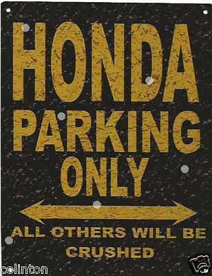 VAUXHALL PARKING METAL SIGN RUSTIC VINTAGE STYLE6x8in 20x15cm garage