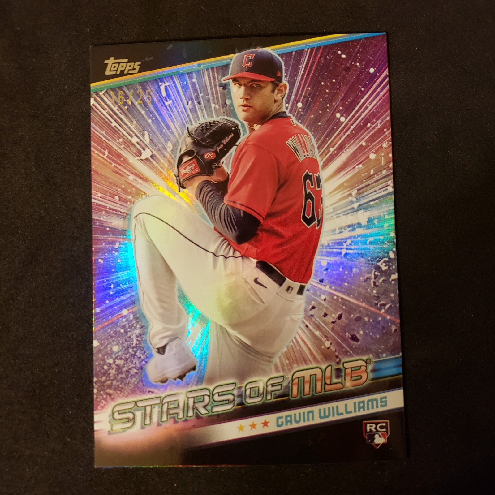 2024 Topps Update Gavin Williams Stars Of MLB Black Rookie RC SMLB-74 /25