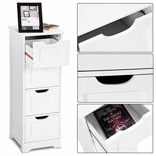 Tangkula Floor Cabinet Wooden Storage Cabinet Home Office Living Room Bathroom S For Sale Online