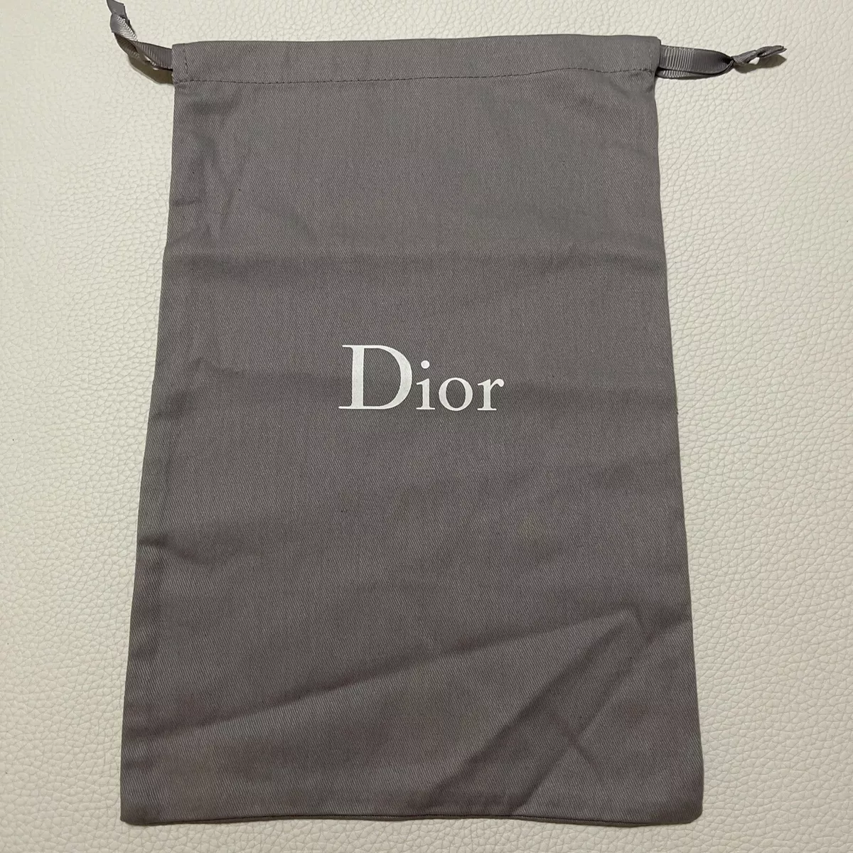 CHRISTIAN DIOR DUST BAG TRAVEL SHOES, PURSE - 12.5 H x 8.5W - GREY, GRAY  - NEW