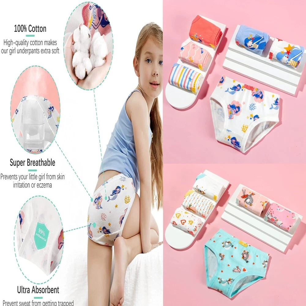 High Quality Soft Cotton Little Kids Panties Custom Pattern