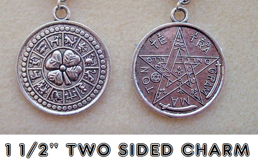 LUCKY HEBREO TETRAGRAMMATON ESTRELLA JUDÍA colgante 24" collar de plata de ley 925