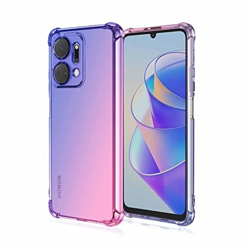 WOBURN TPU Sfumato Cover per Huawei Honor X7a Case, Custodia in Morbida (Q3W)