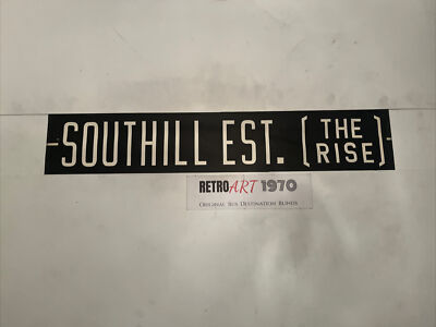 Southhill Estate The Rise - Swanage / Weymouth 1972 Depot Bus Blind 30  - Geschenk