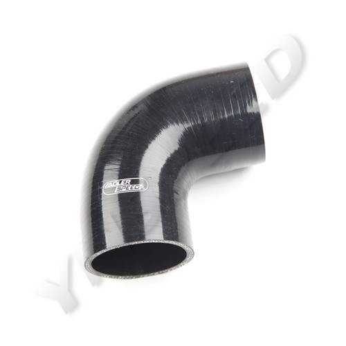 US SHIP 90 Degree 2.375" 60mm ID Silicone Coupler Hose Turbo Joint Pipe Black - Picture 3 of 6