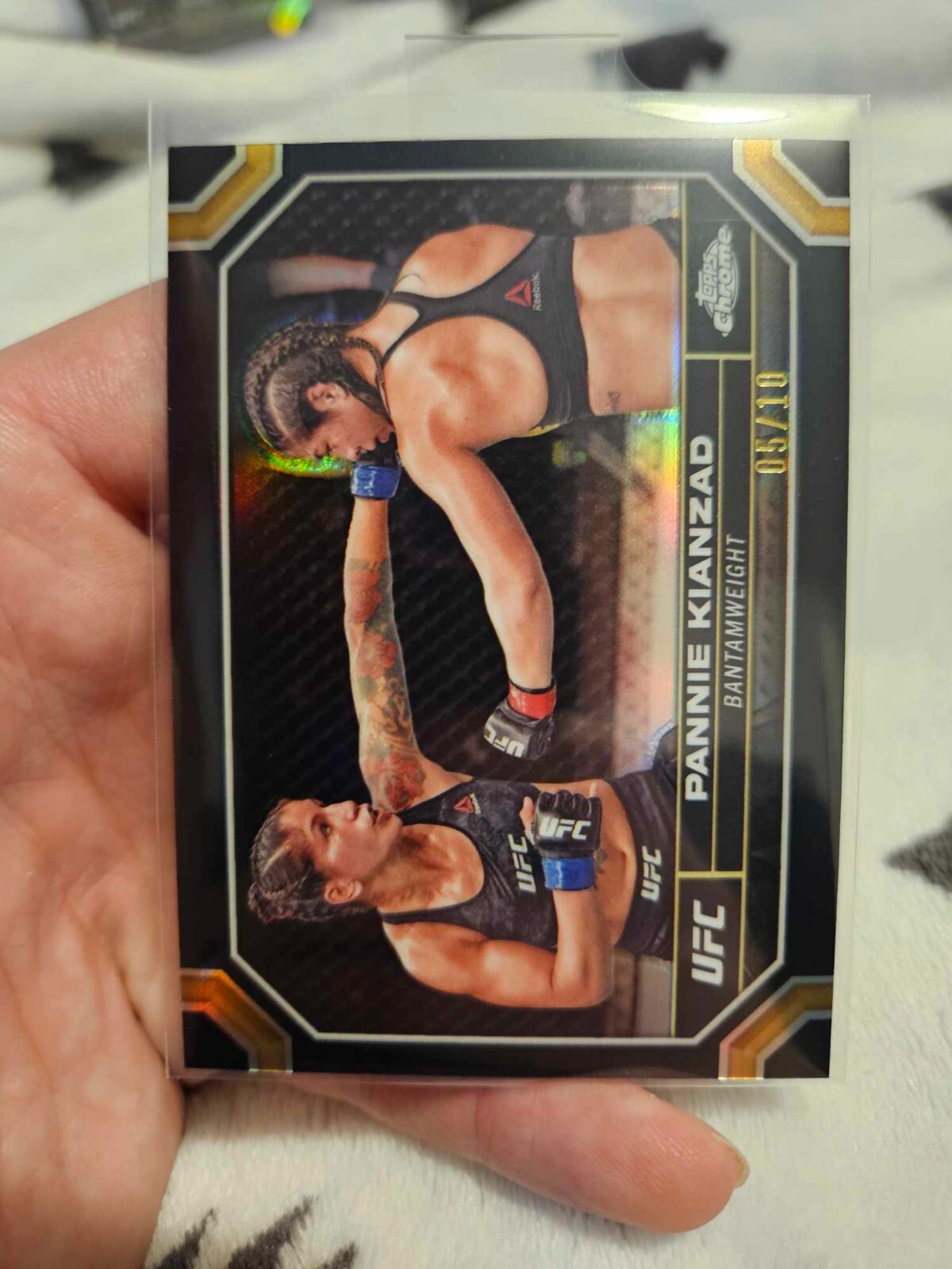 2024 UFC Topps Chrome Pannie Kianzad Black Refractor /10
