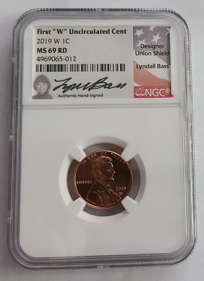 2019-W Lincoln Cents NGC PF69 & MS69 Signed by Lyndall Bass - Set of 3 - Image 4 of 4