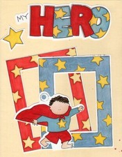 "MY HERO" MY MINDS EYE DIE CUTS ~ SUPERMAN DAD UNCLE BROTHER HUSBAND MILITARY *