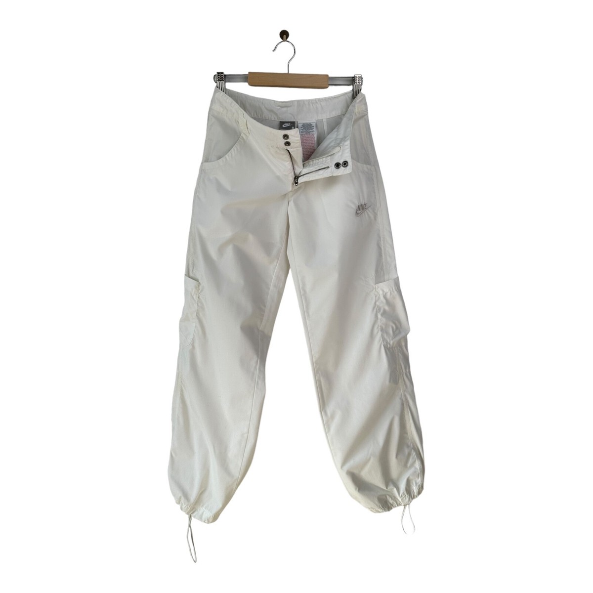 Vintage NIKE Y2K Swoosh Logo Drill Cargo Baggy Pants | eBay