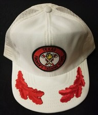 Vintage Texas Firemen's Training School Mesh Trucker Cap Hat Fire Truck Fireman