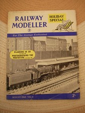 Railway Modeller Magazine August 1960 Used but in good condition for age