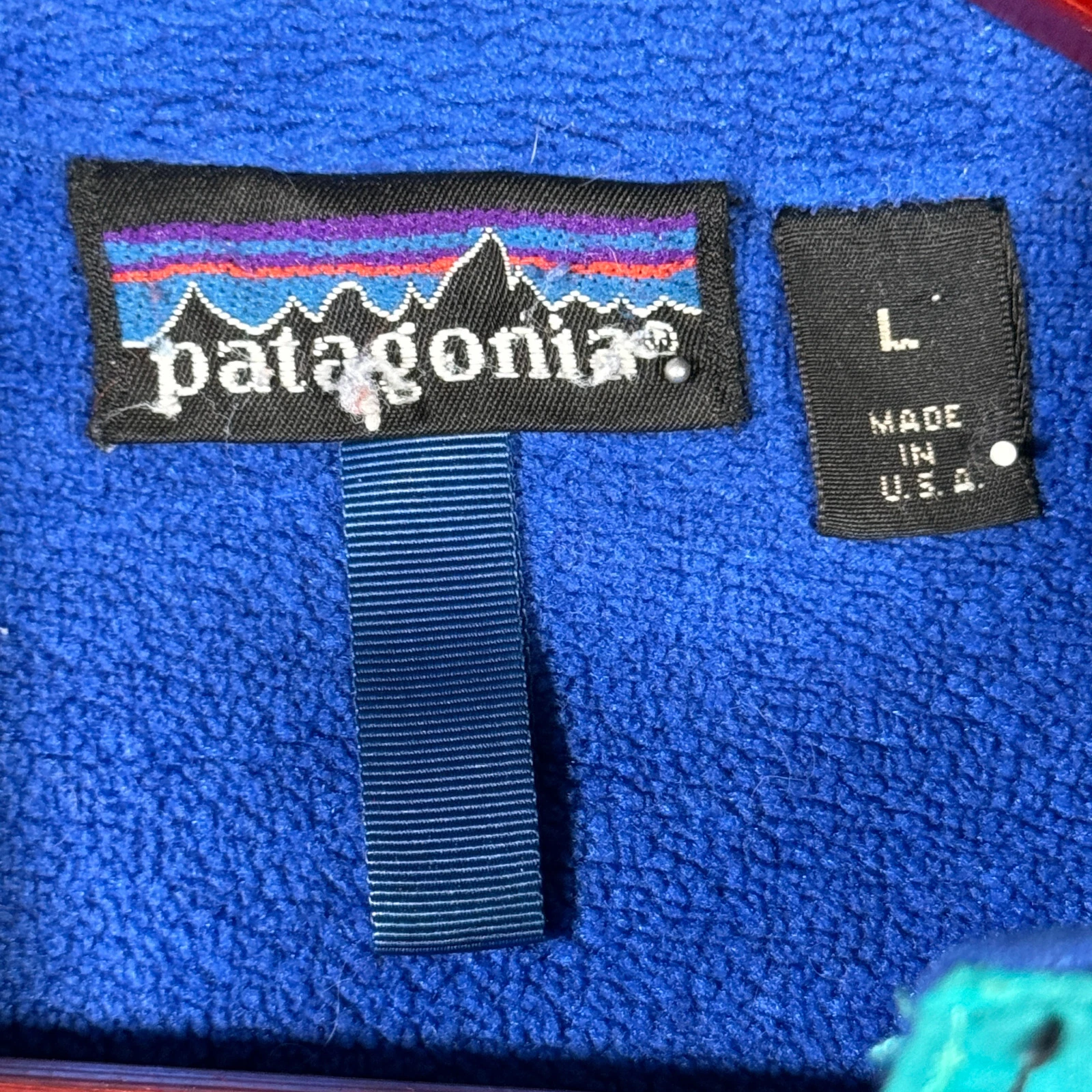 patagonia vintage fleece lined windbreaker bomber jacket