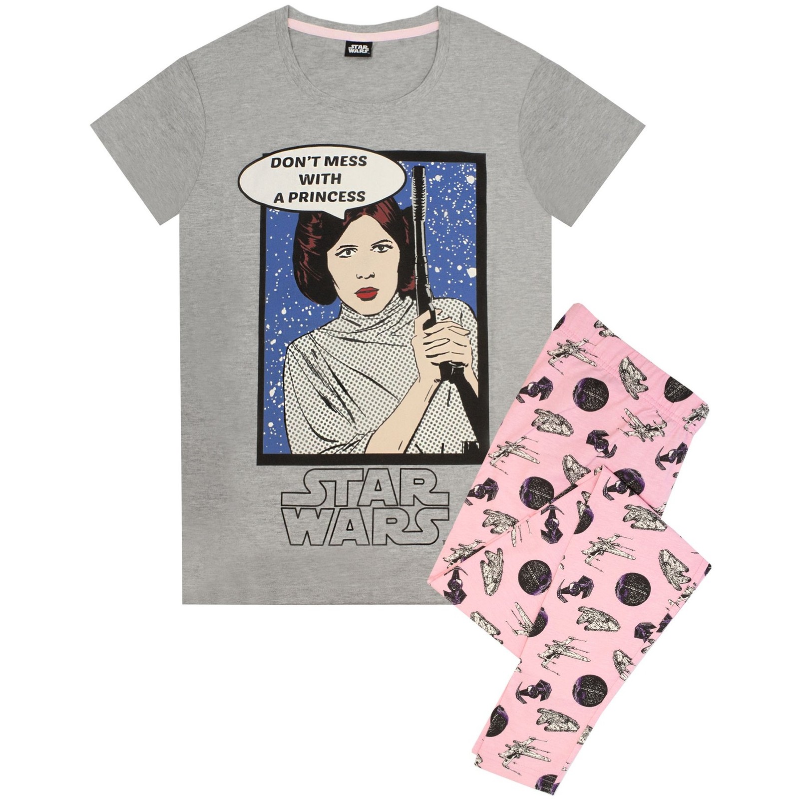 La Guerra de las Galaxias Juego de Pijama de la Princesa Leia para (NS6120)