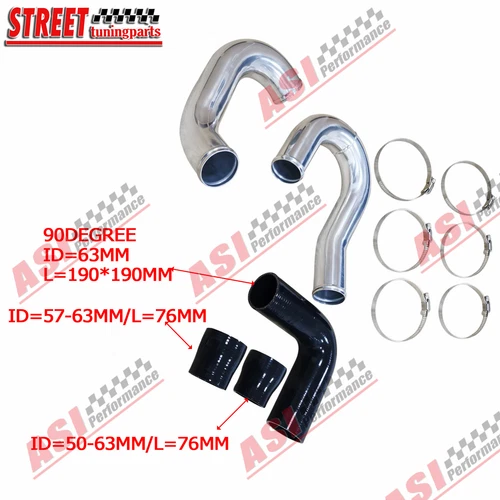 Hot Side intercooler Hose Piping pipe kit For Ford Falcon BA BF XR6 Turbo models - Picture 3 of 11