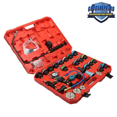 #ad #ad 33Pcs Radiator Pump Pressure Leak Tester Detector Coolant System Test Tool Kit $63.59