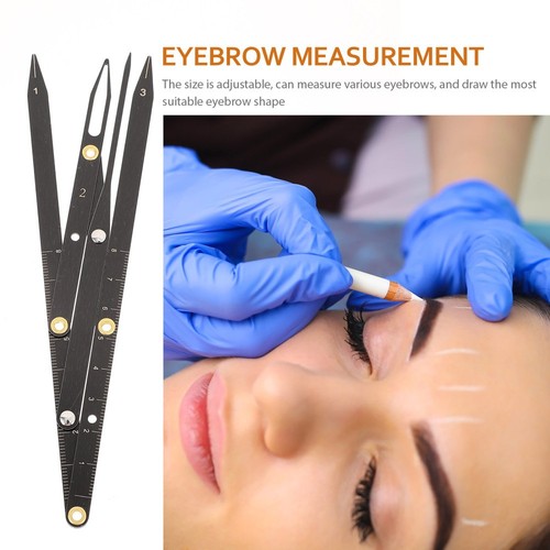 Eyebrow Measuring Ruler Protractor and Set Positioning Gold Ratio - Picture 3 of 12