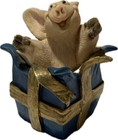 Piggin Surprise 1997 David Corbridge Handmade Ceramic Figurine