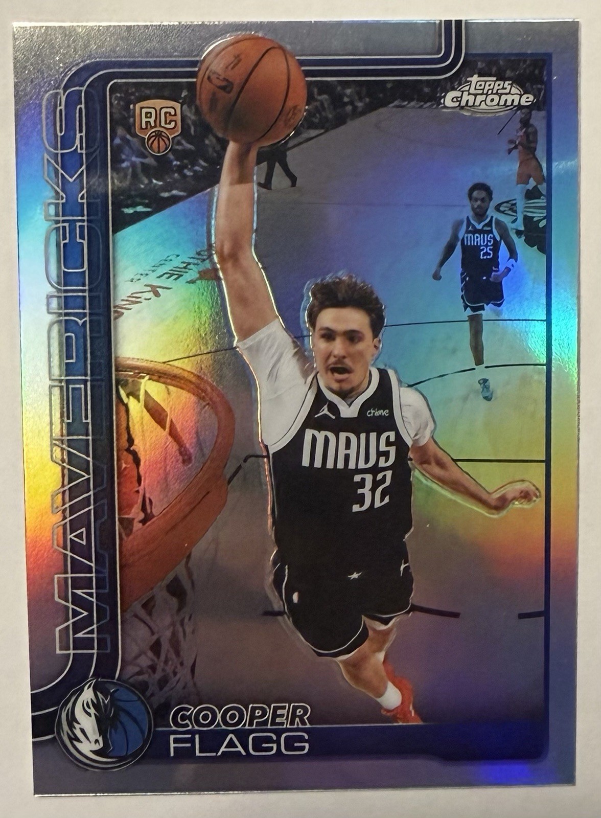 2026 Topps Chrome Update Cooper Flagg Refractor RC Rookie Dallas Mavericks #151