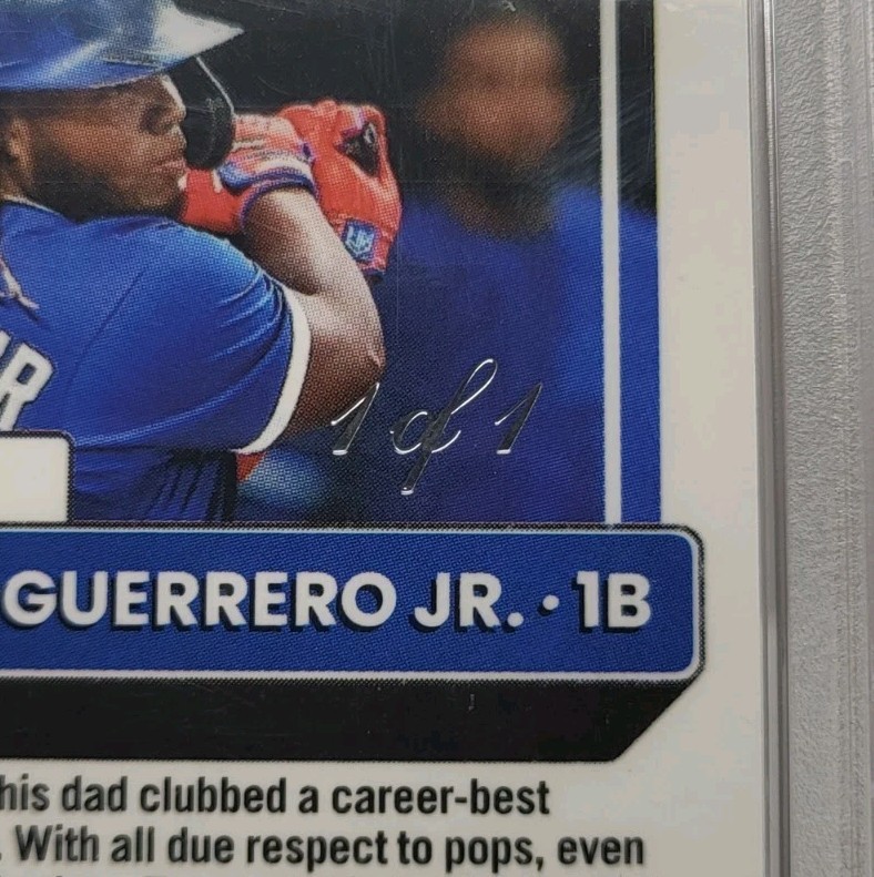 2022 Donruss Optic 1/1 BLACK FINITE VLADIMIR GUERRERO JR PSA 10!! #122 TORONTO!! view 3