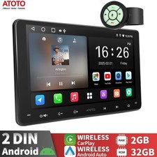 ATOTO 9 Inch Car Stereo AI-Radio Player Android GPS Carplay 2Din Wireless Remote