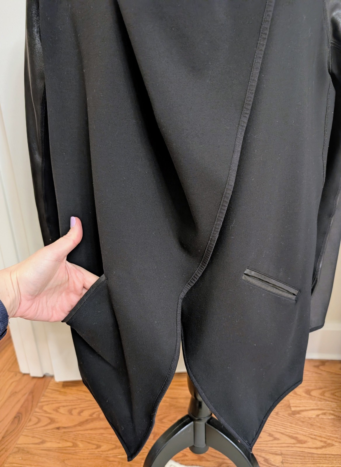 Spanx Jacket, Drape-front with Pockets, Snap Clos… - image 7