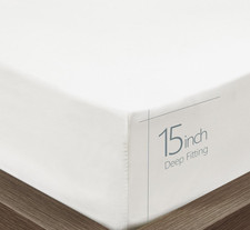 Microfiber Twin XL Fitted Bottom Bed Sheets 1800 Ultra Soft and Comfy - 15"