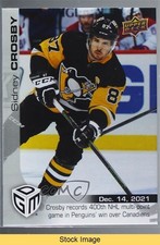 2021-22 Upper Deck Game Dated Moments /499 Sidney Crosby #30 READ 12sm