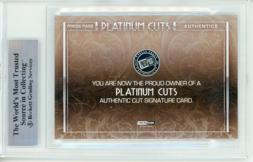 2013 PRESS PASS PLATINUM CUTS ETCHIKA CHOUREAU ACTRESS 1 OF1 - Picture 2 of 2